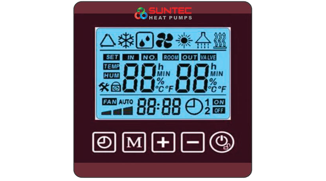 Hướng dẫn sử dụng điều khiển máy bơm nhiệt Suntec