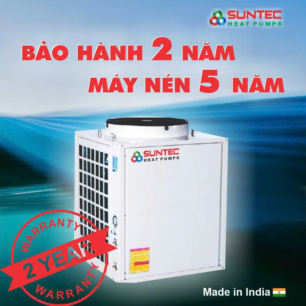 Chính sách bảo hành của máy bơm nhiệt heat pump Suntec